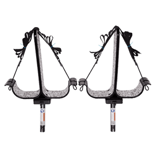 Image of two black and white Manta Racks S2.