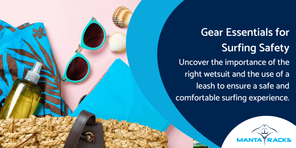 Image of beach gear like sunglasses and tanning lotion, with text from the post on the side.